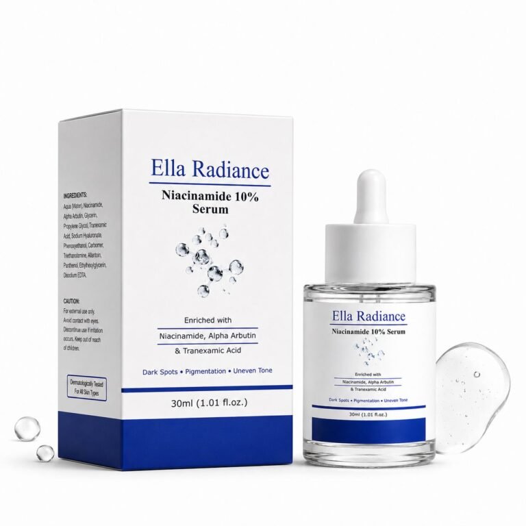 Ella Radiance Niacinamide 10% Face Serum with Zinc PCA & Alpha Arbutin 30ml